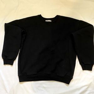 Reformation black heavyweight cotton pullover